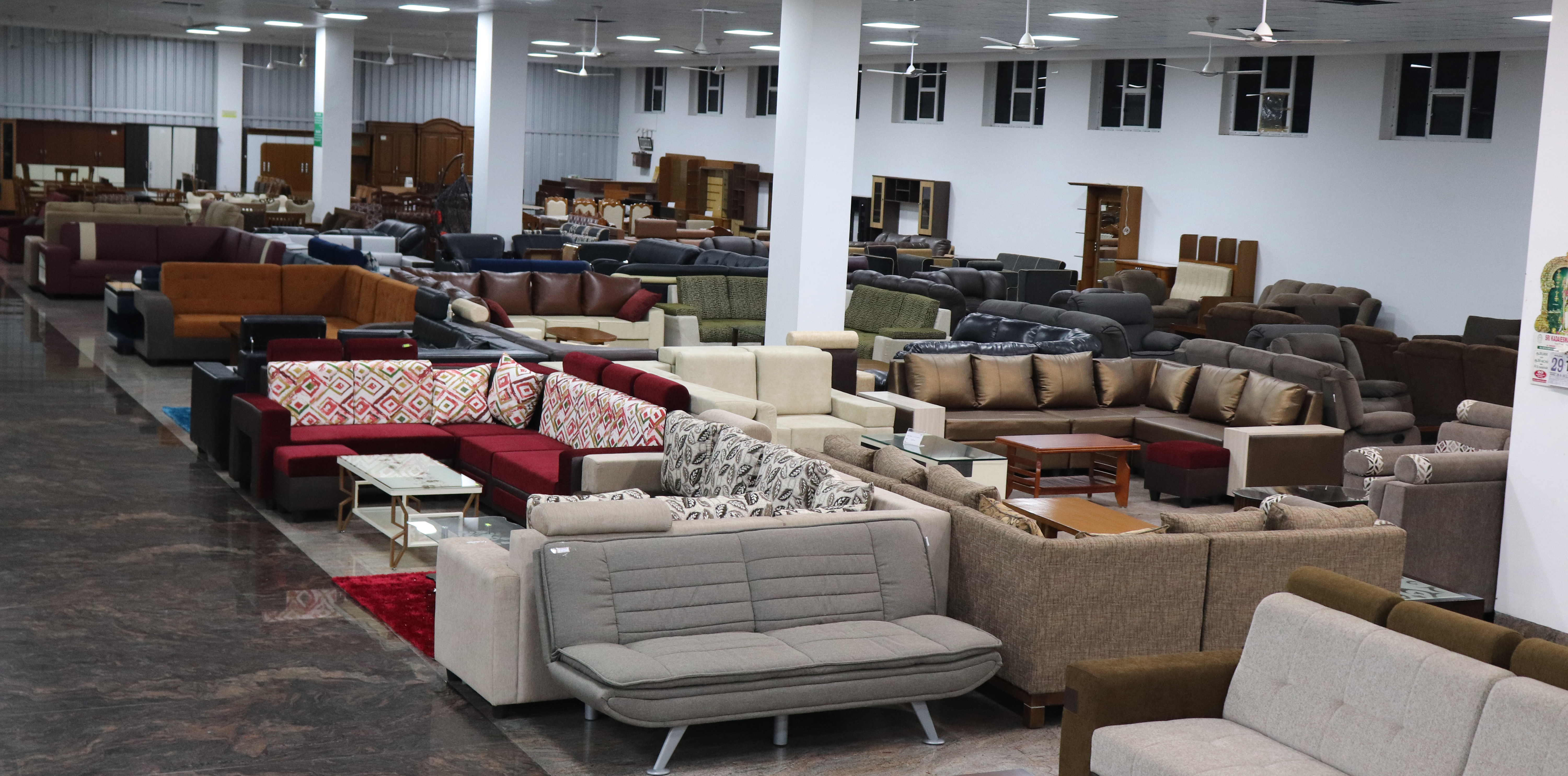 Furniture showroom in tirupur